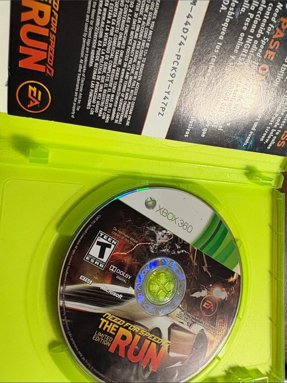 Racing Game Bundle - Green Cases (Need for Speed: The Run, Driver, Skate 3)